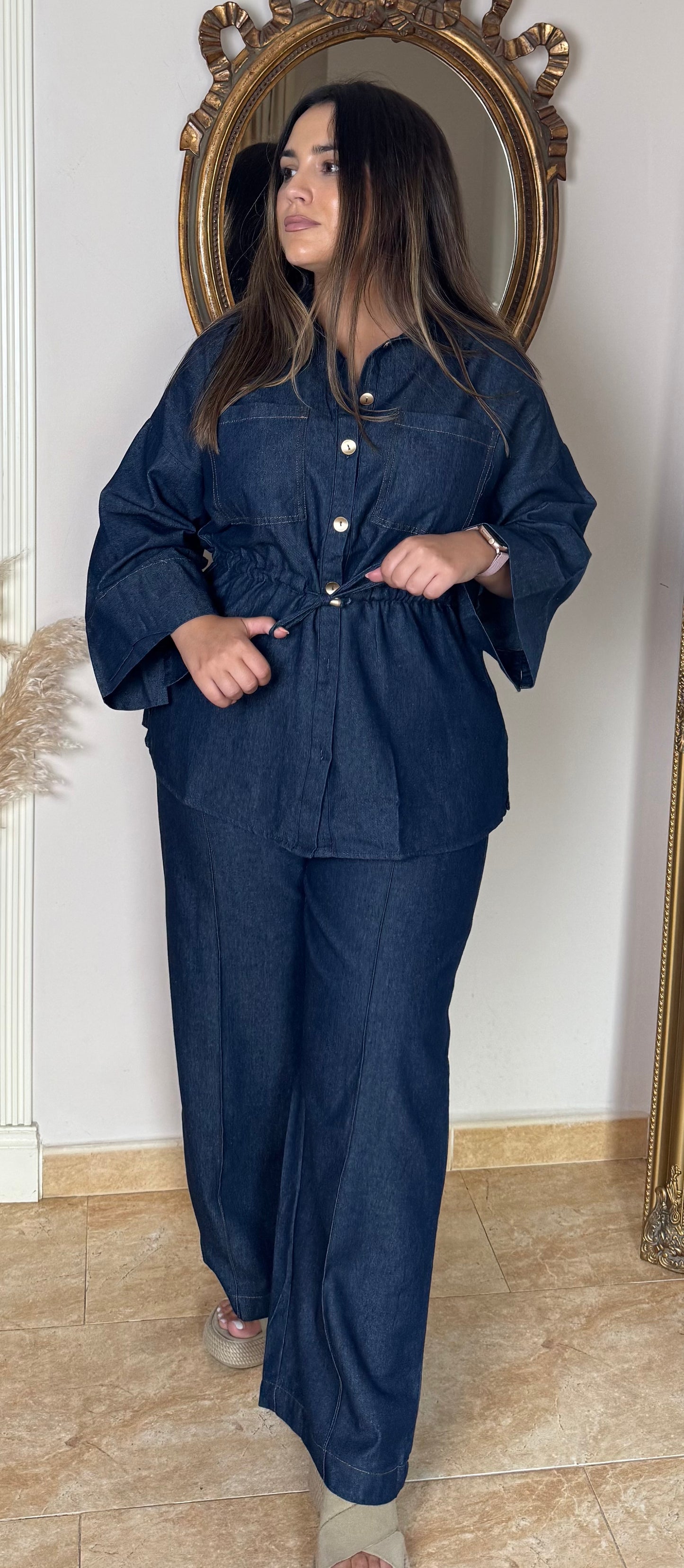 Conjunto Denim Fluido