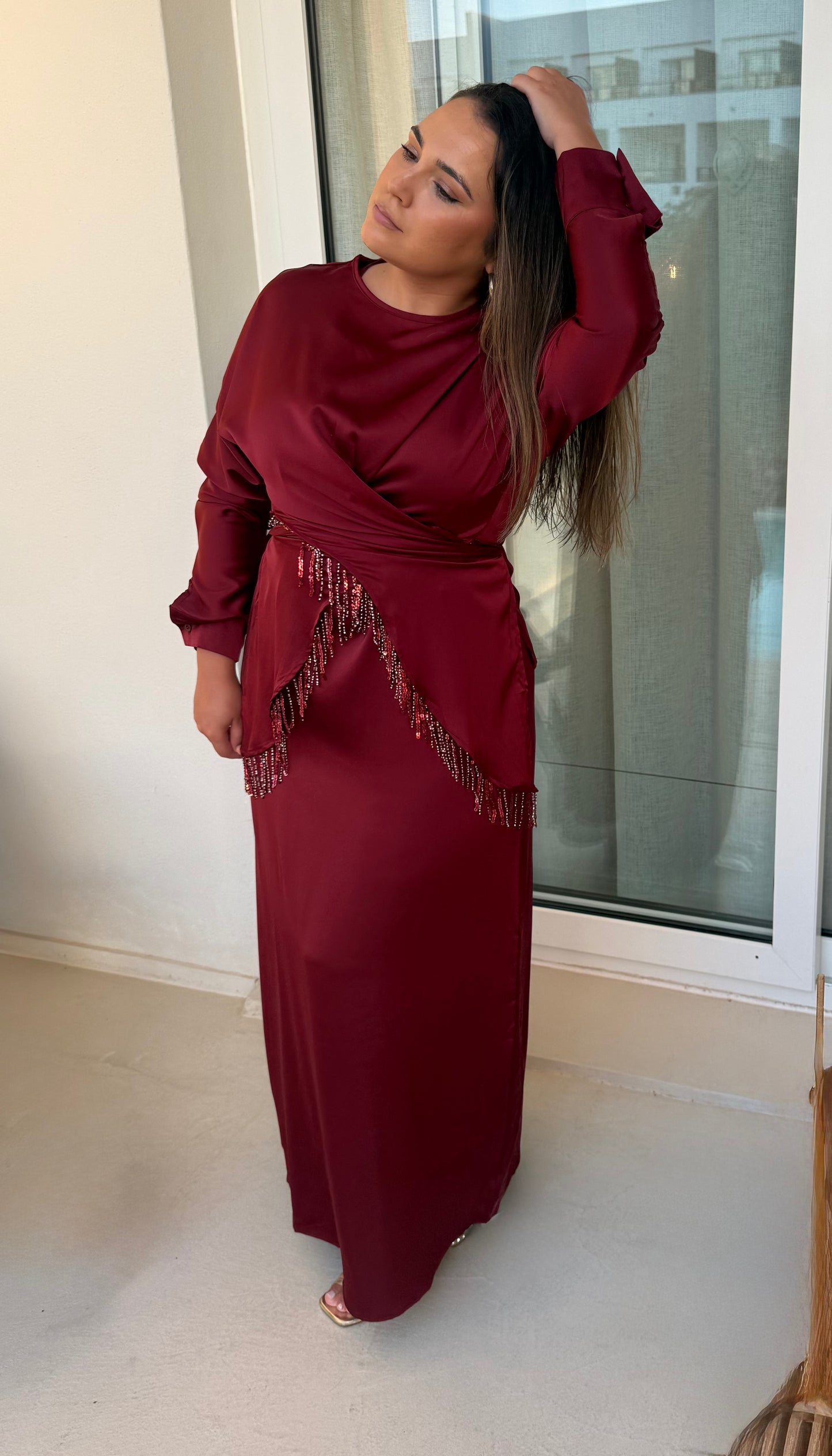 Vestido Amelie Burdeos