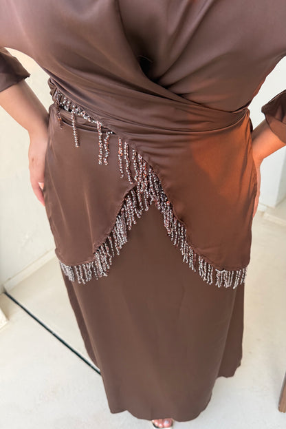 Vestido Amelie Marrón