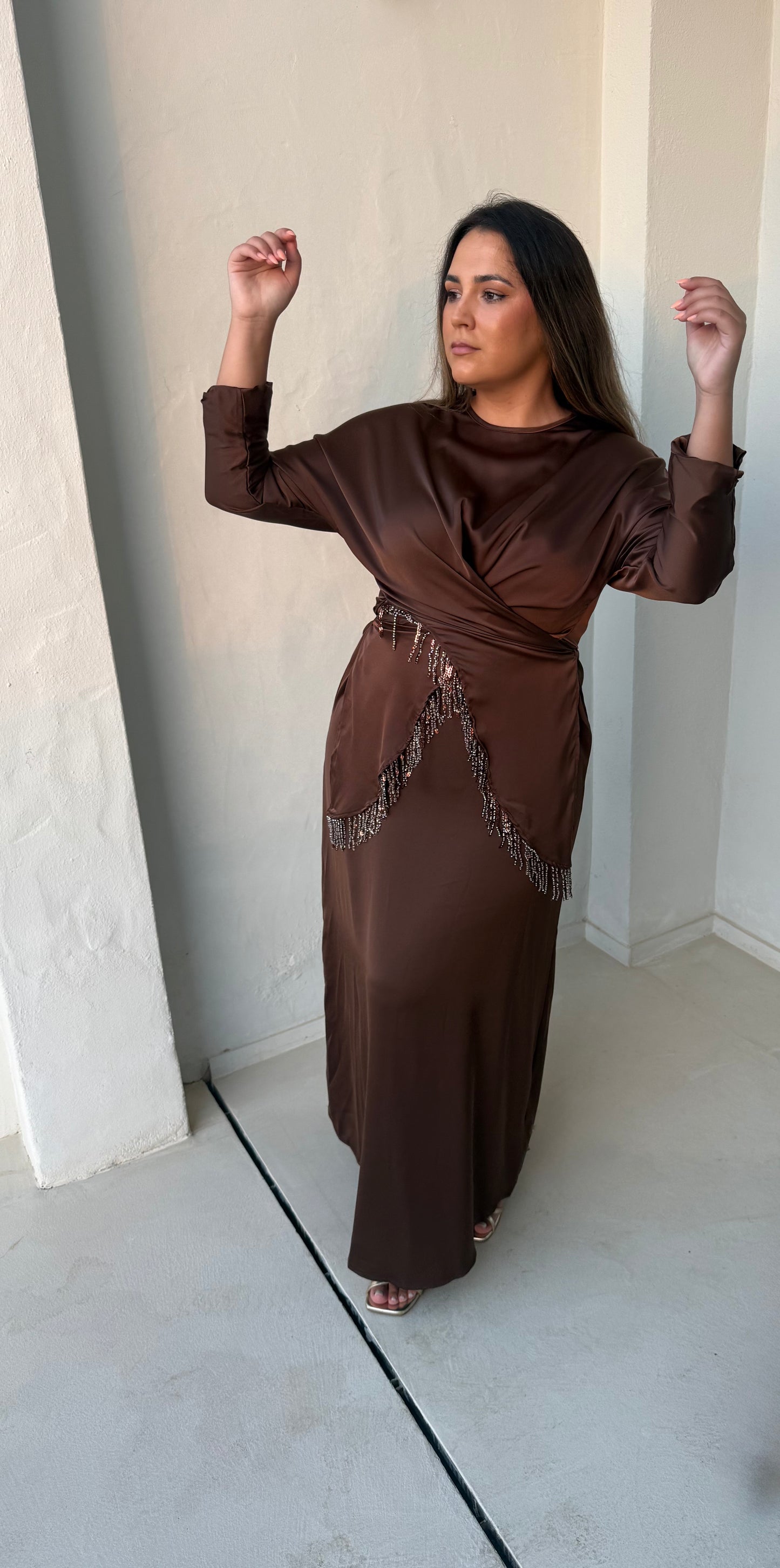 Vestido Amelie Marrón
