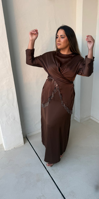 Vestido Amelie Marrón
