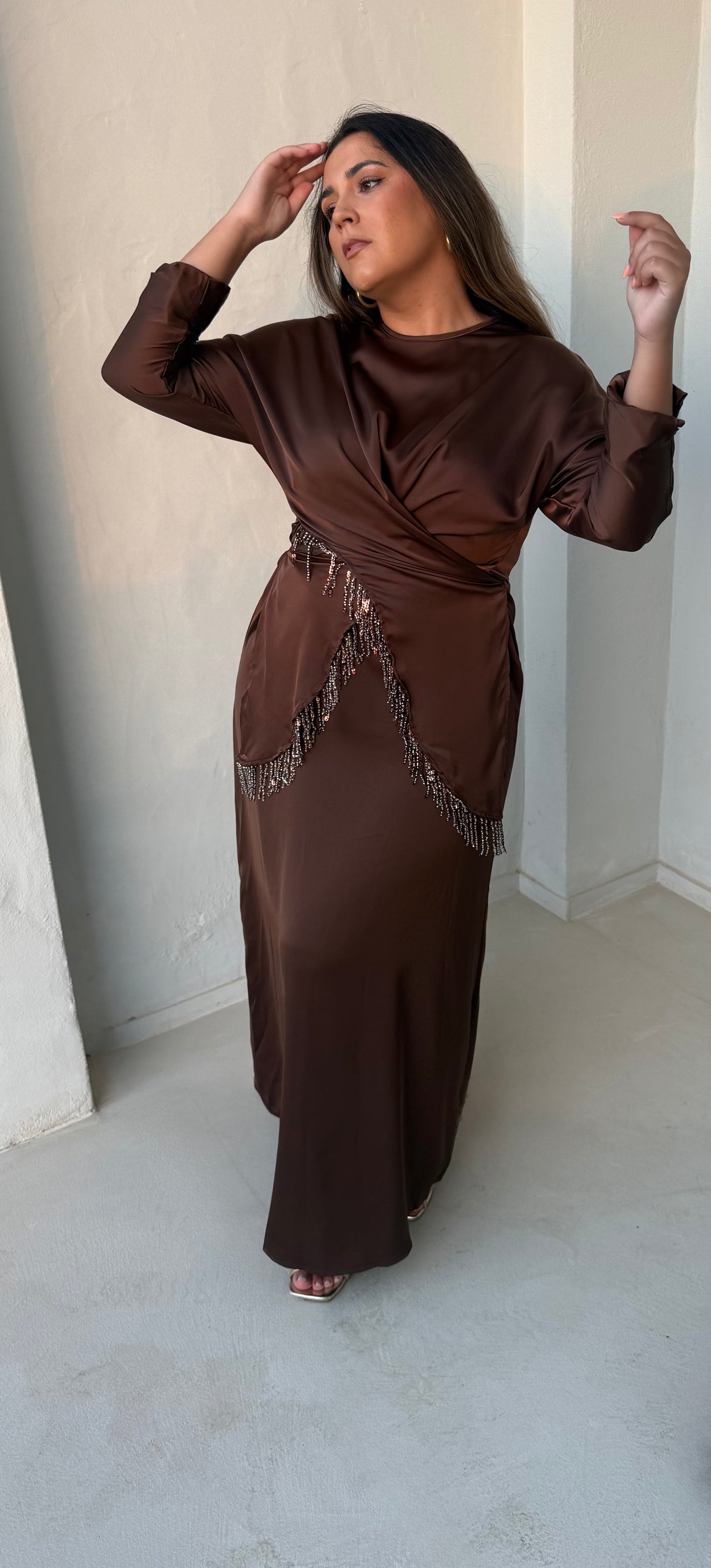 Vestido Amelie Marrón