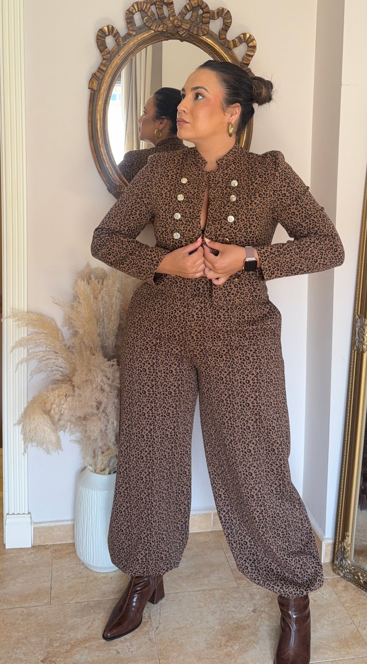 Conjunto Animal Print Punto