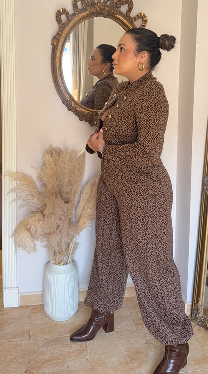 Conjunto Animal Print Punto