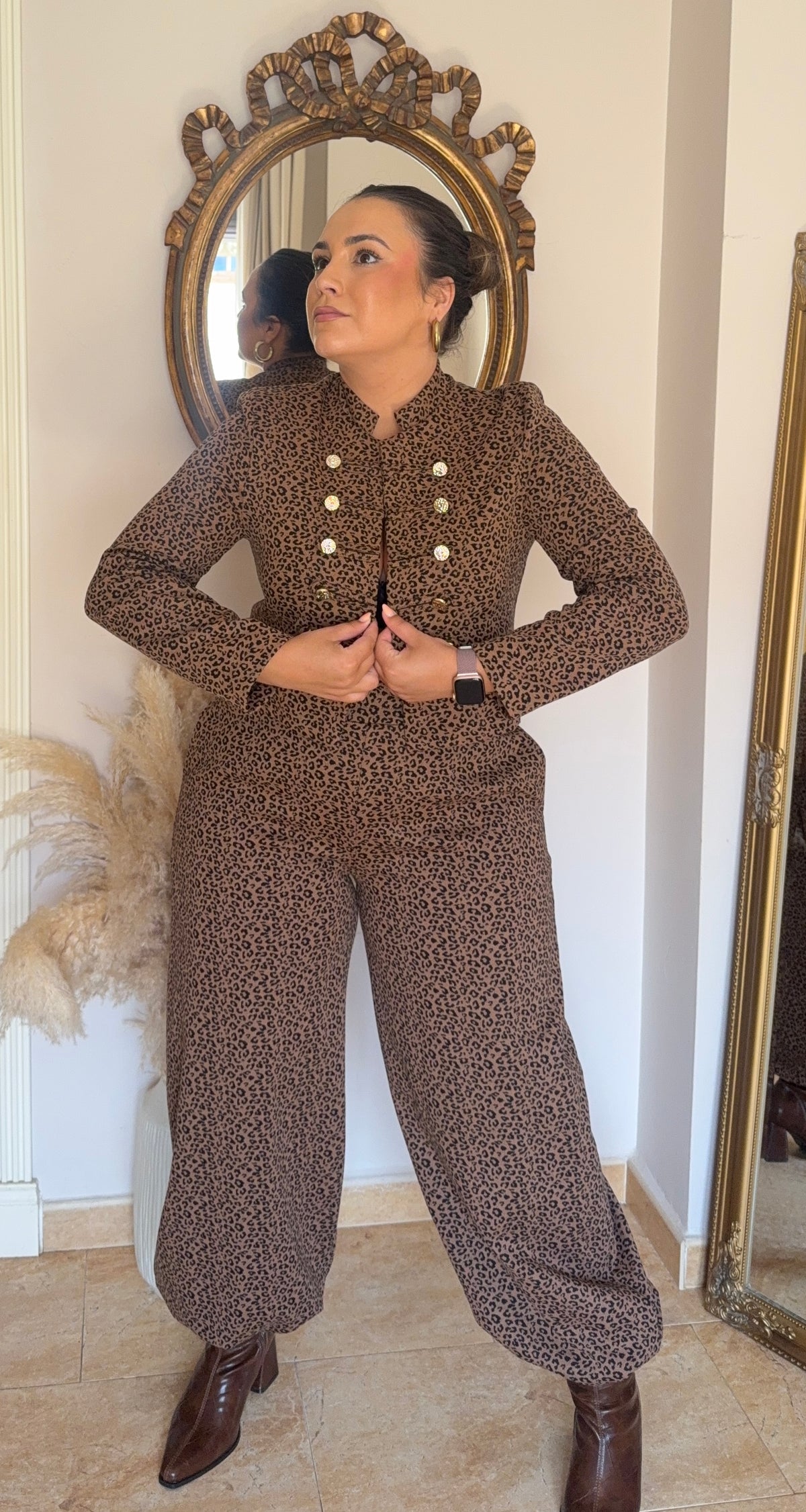 Conjunto Animal Print Punto