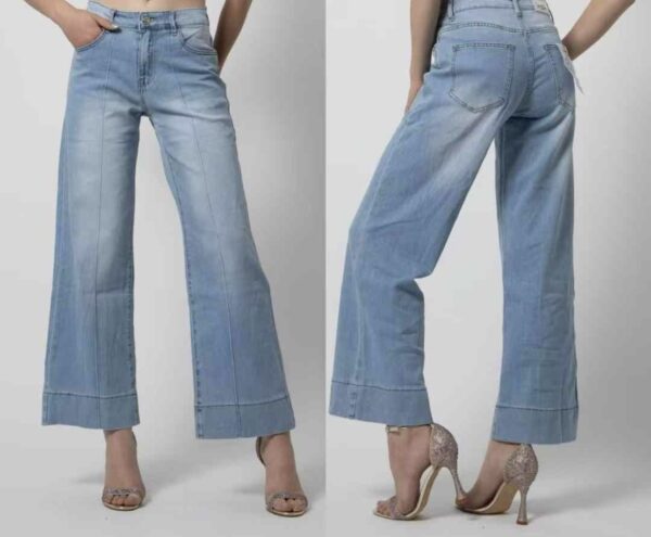 Jeans Palazzo Denim Light Blue