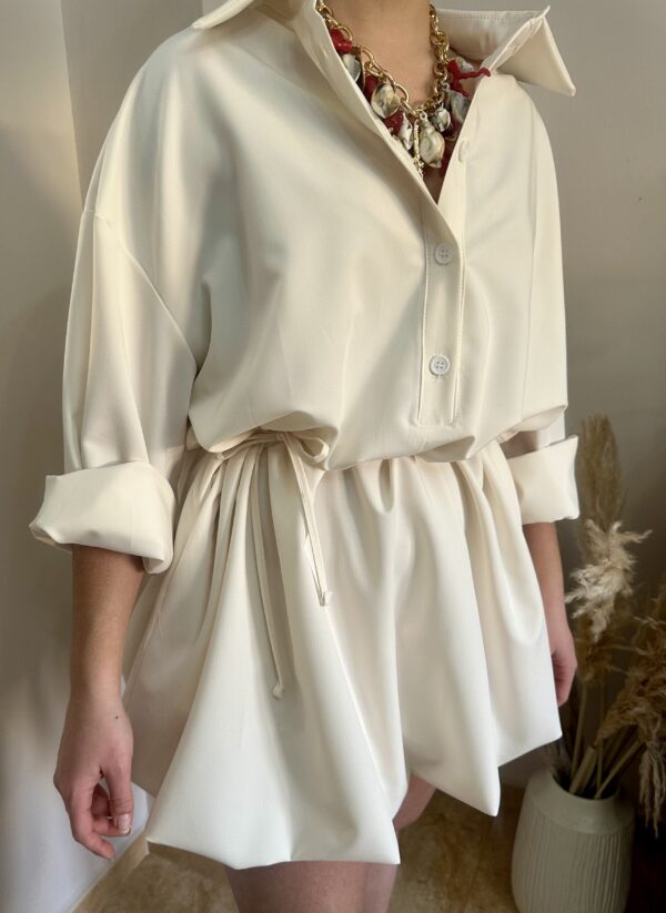 Vestido Globo Lumina Beige