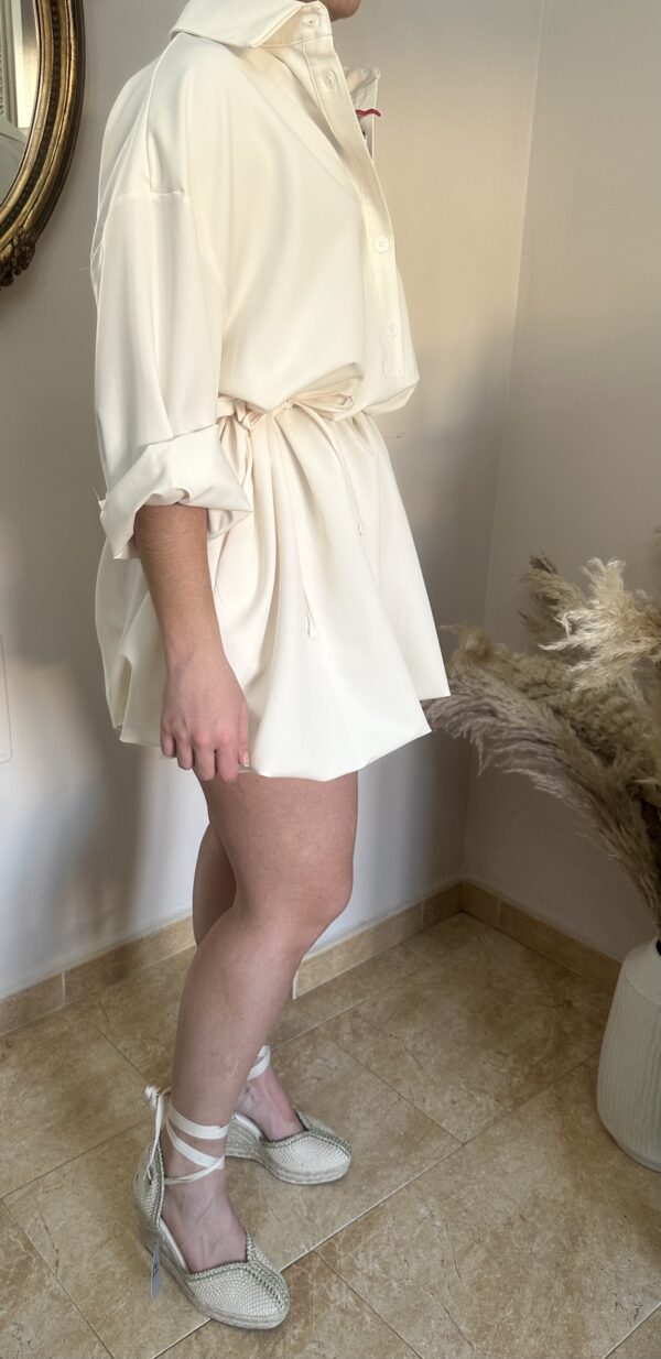 Vestido Globo Lumina Beige - Imagen 4