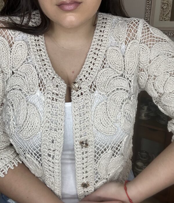 Rebeca Crochet Beige - Imagen 2
