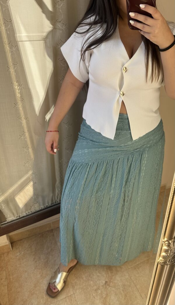 Falda encaje asimétrica boho - Imagen 9