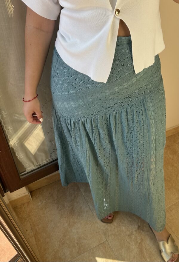 Falda encaje asimétrica boho - Imagen 8