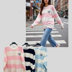 Sudadera Oversize Miami Rayas