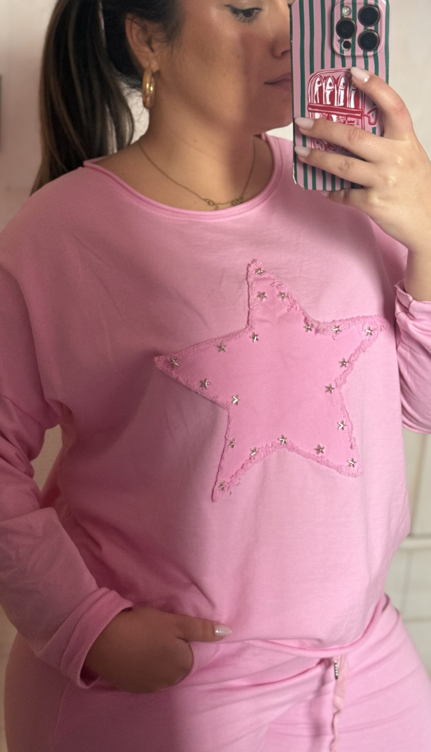 Conjunto Algodón Estrella Rosa - Imagen 5