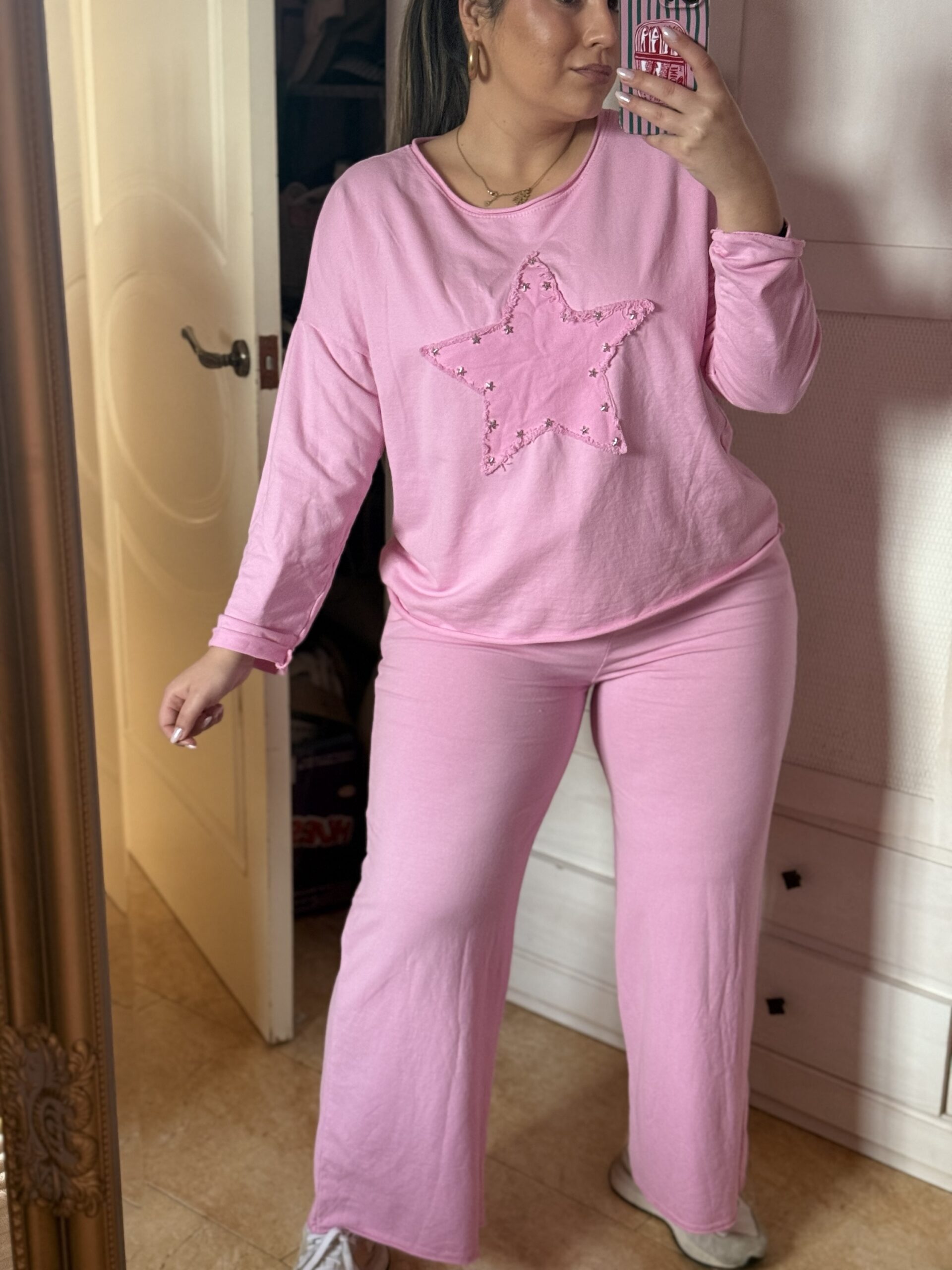 Conjunto Algodón Estrella Rosa - Imagen 4