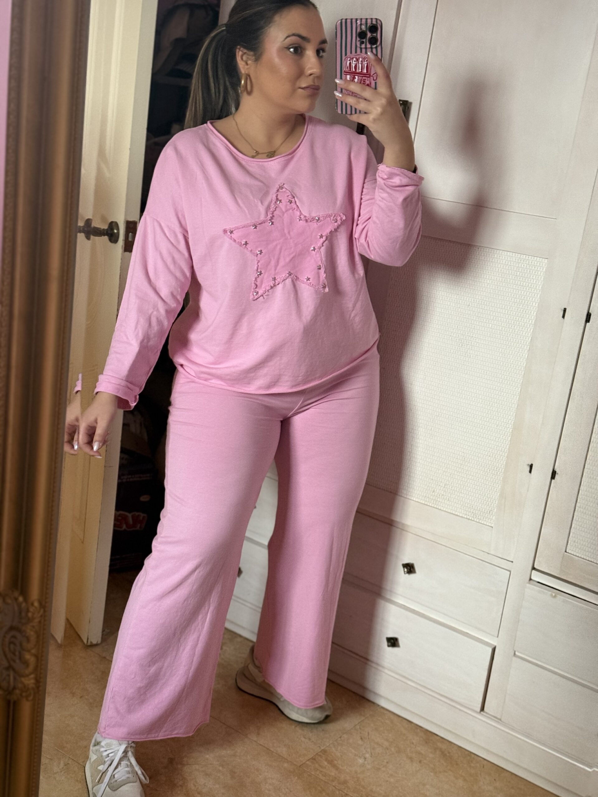 Conjunto Algodón Estrella Rosa - Imagen 2