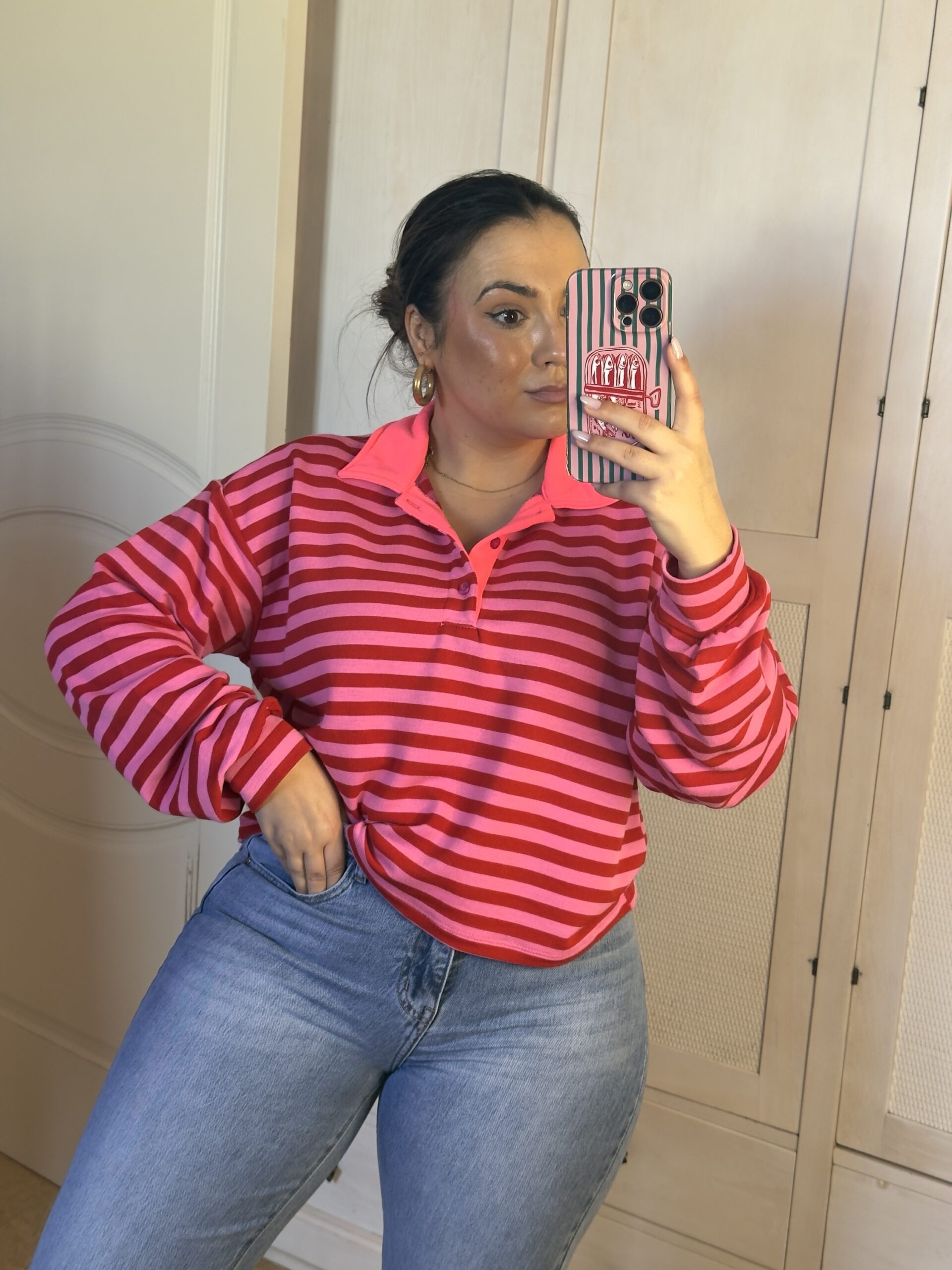 Polo Bicolor Rosa - Imagen 5