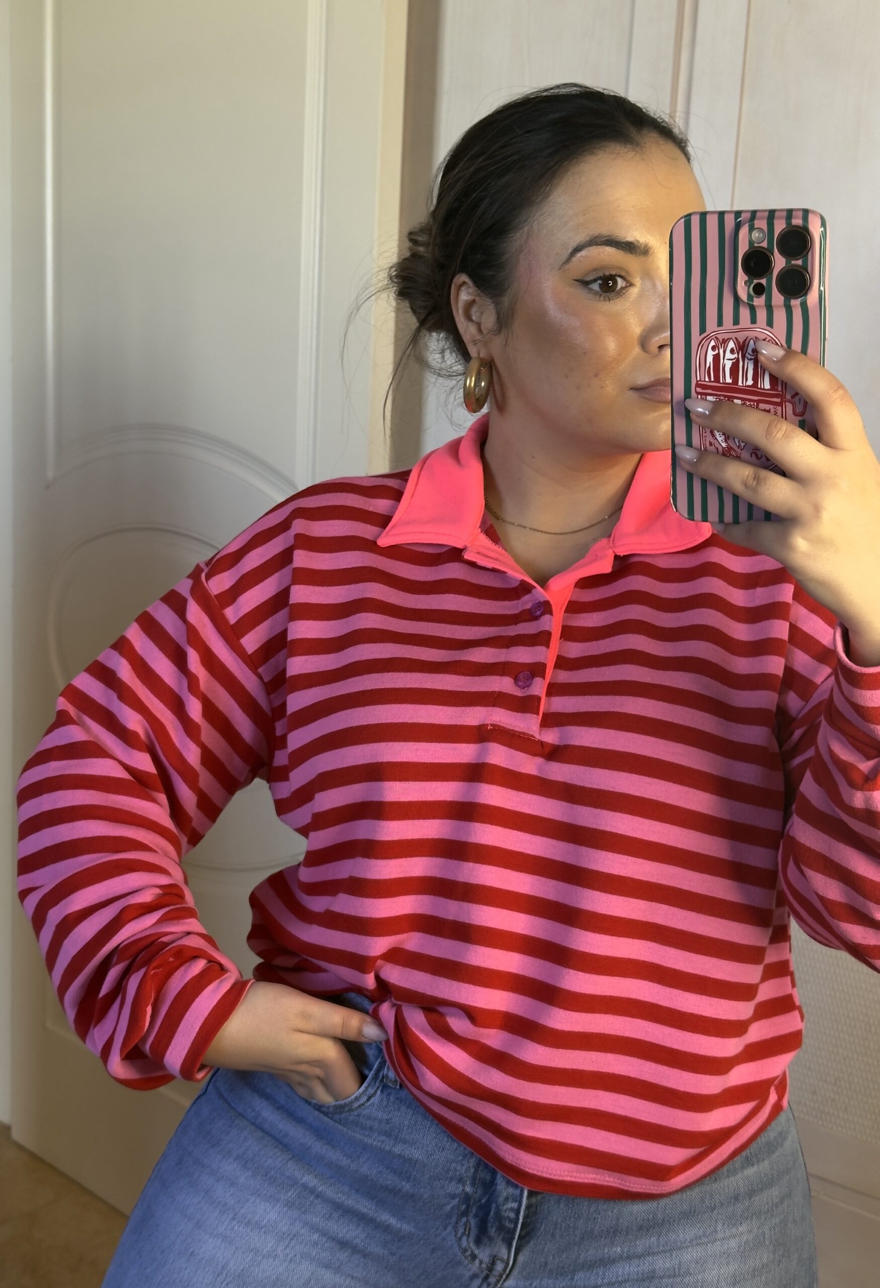 Polo Bicolor Rosa - Imagen 4