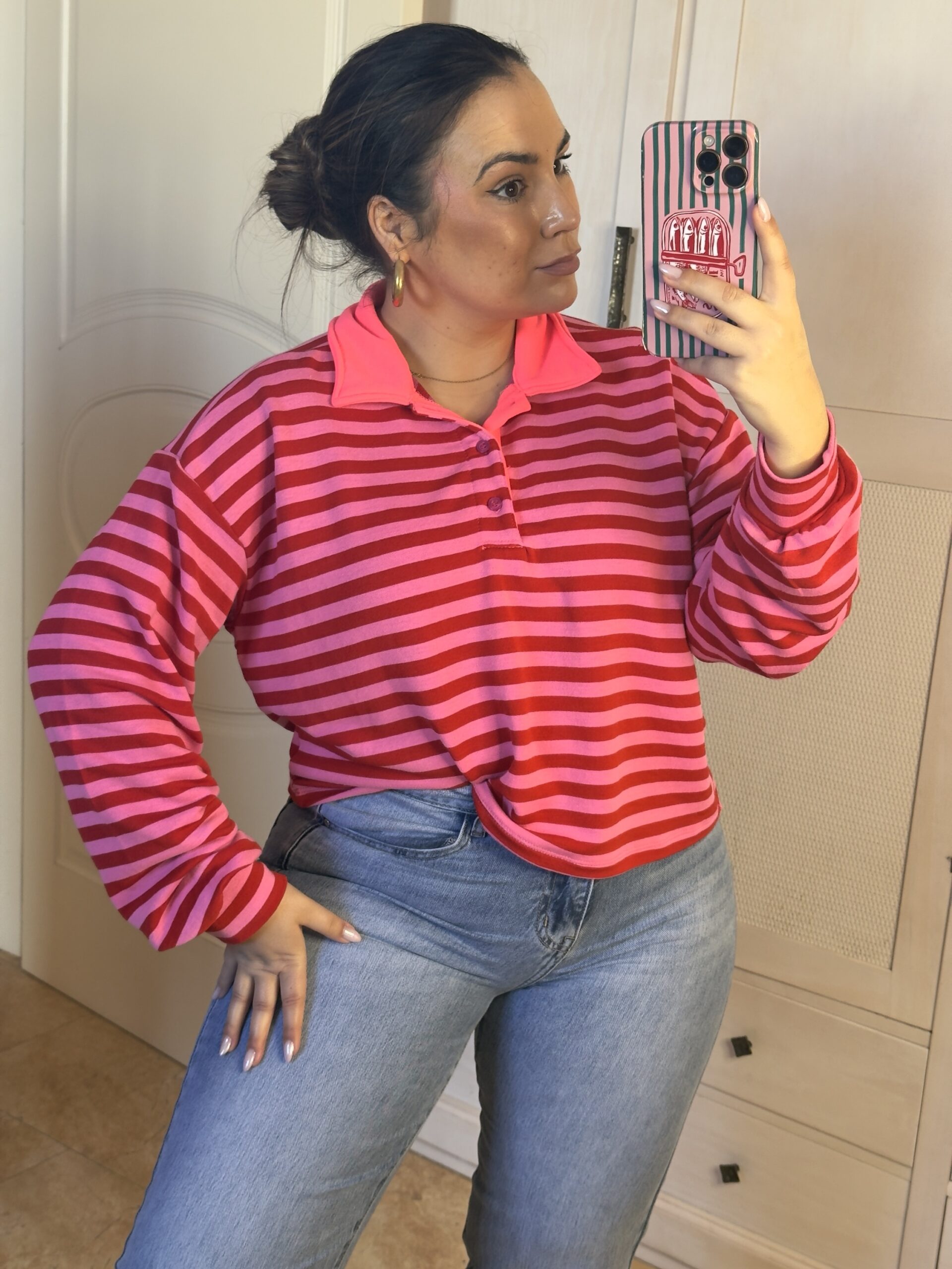 Polo Bicolor Rosa - Imagen 2